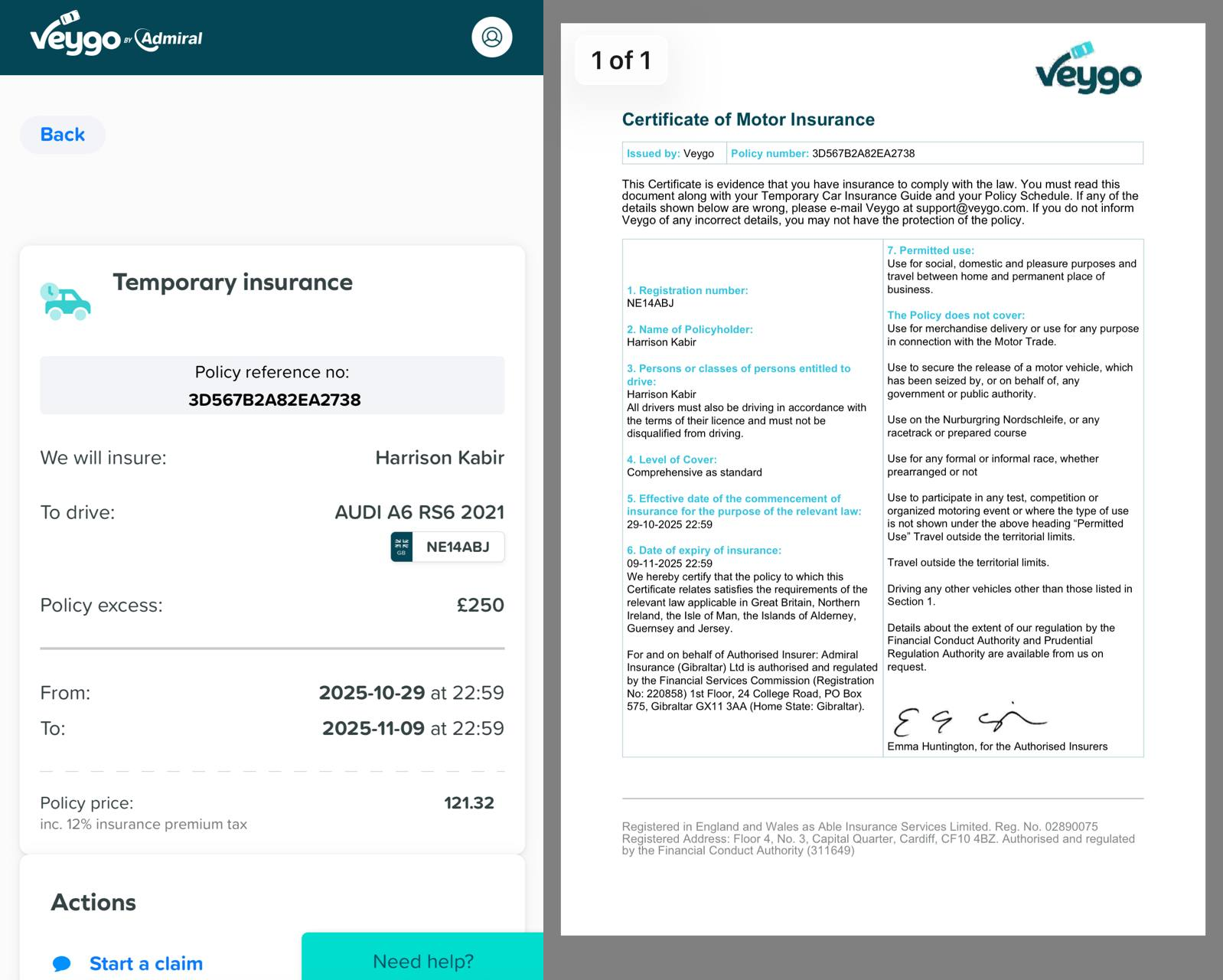 View Documents Screenshot